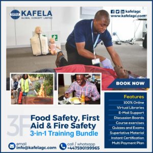 3f food safety, first aid & fire safety combo