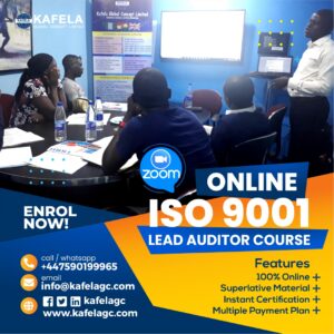 iso 9001 2015 lead auditor quality management system (qms) zoom virtual training
